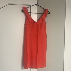 Coral sun dress